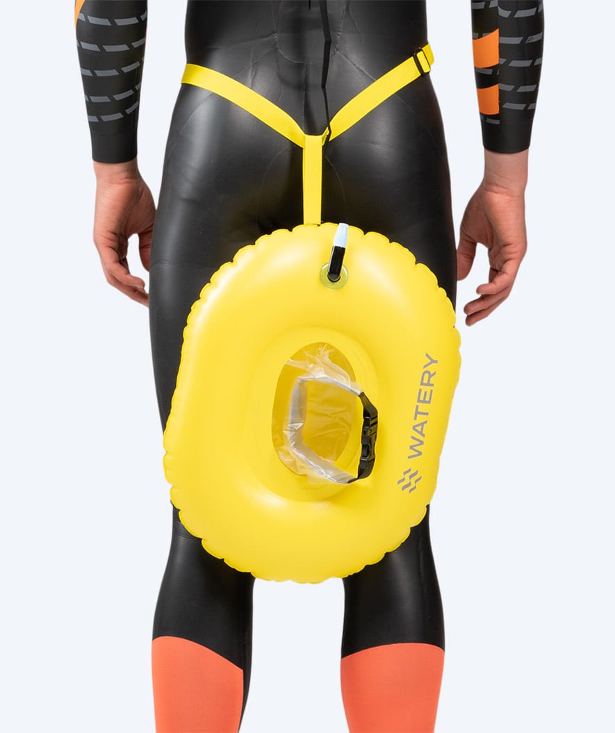 Watery swim buoy for swimming - Donut - Yellow