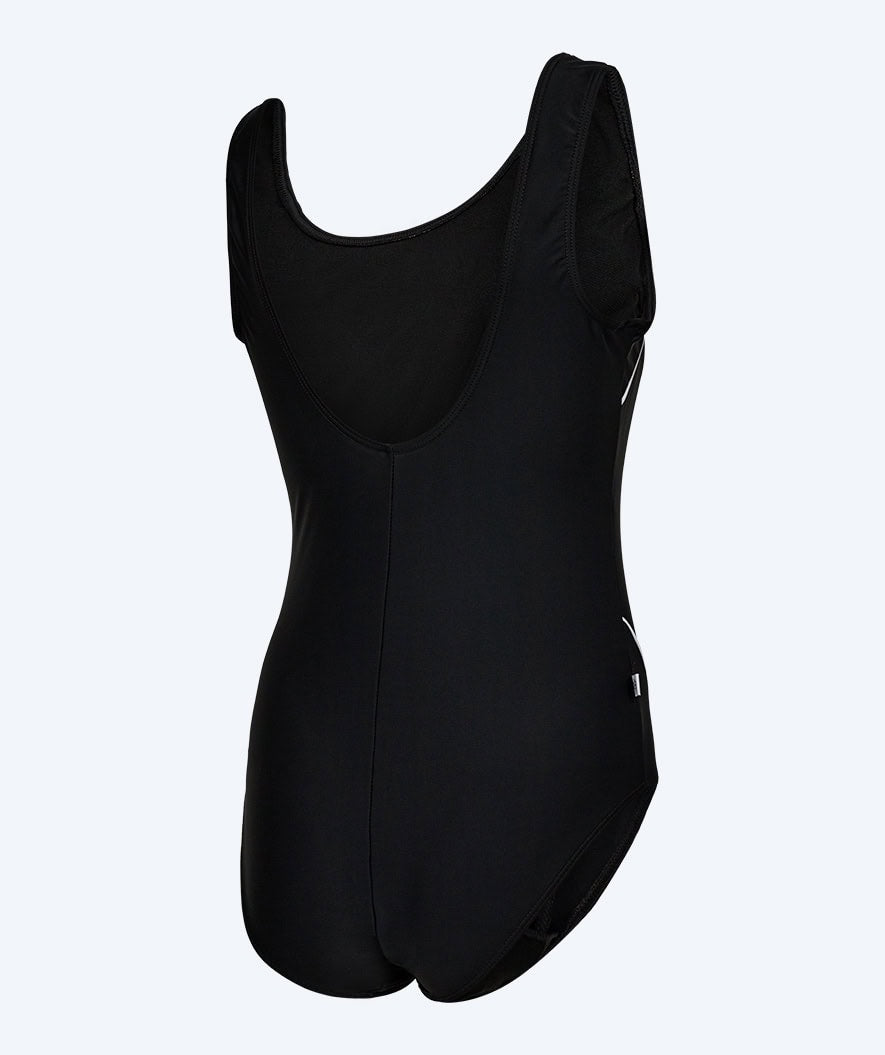 Watery swimsuit in big sizes for women - Tamaya U-Back - Black/white