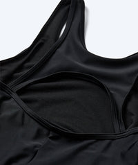 Watery swimsuit with skirt for women - Tirta - Black