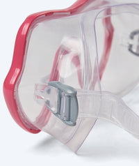 Watery snorkel set for junior (8-15) - Trigger/Masika - Red/pink