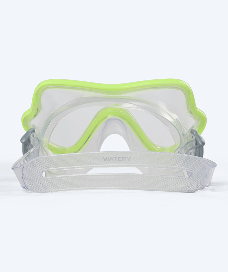 Watery snorkel set for junior (8-15) - Trigger/Masika - Yellow/green