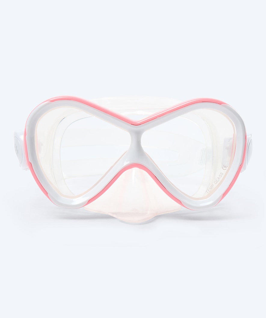 Watery Combo snorkel set for kids - Triton Full-dry - Pink