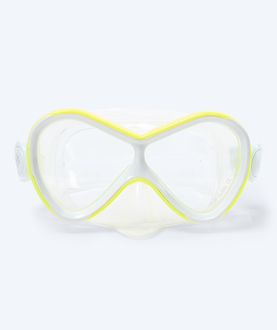 Watery diving mask for kids (4-10) - Triton - Yellow