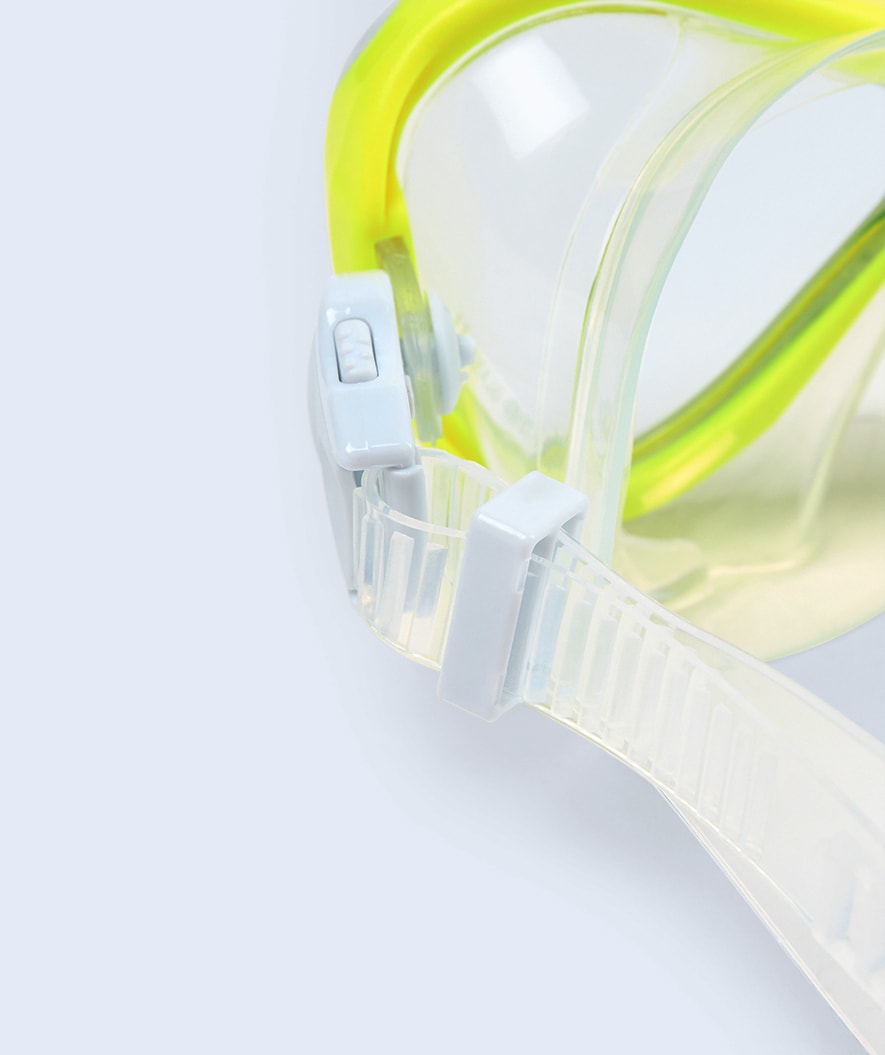 Watery Combo snorkel set for kids - Triton Full-dry - Yellow