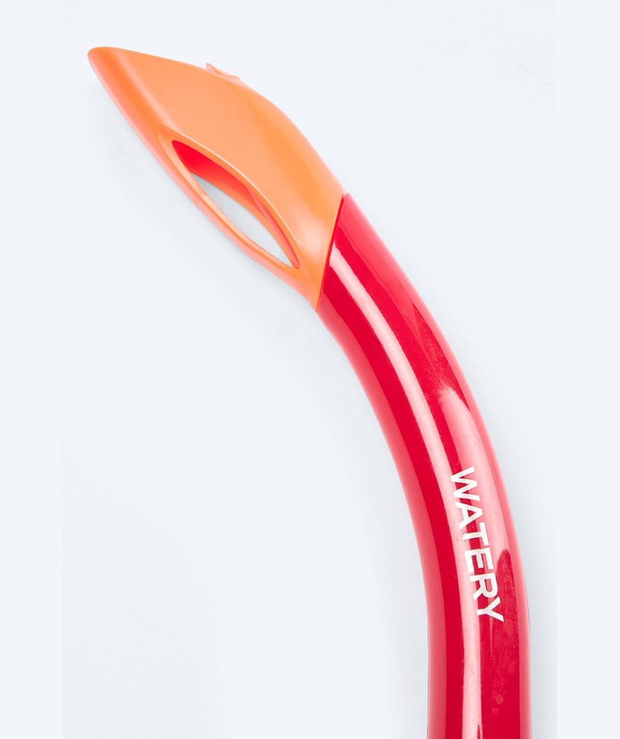 Watery Combo snorkel set for kids - Triton Semi-dry - Red