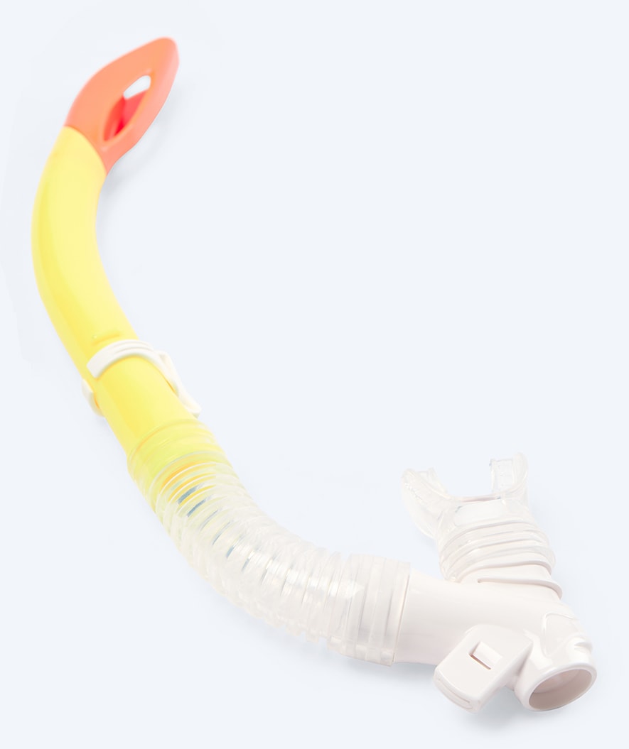 Watery semi-dry snorkel for kids - Triton - Yellow