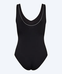 Watery swimsuit for women - Vivien - Black/white