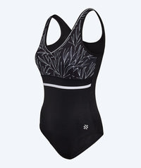 Watery swimsuit for women - Vivien - Black/white