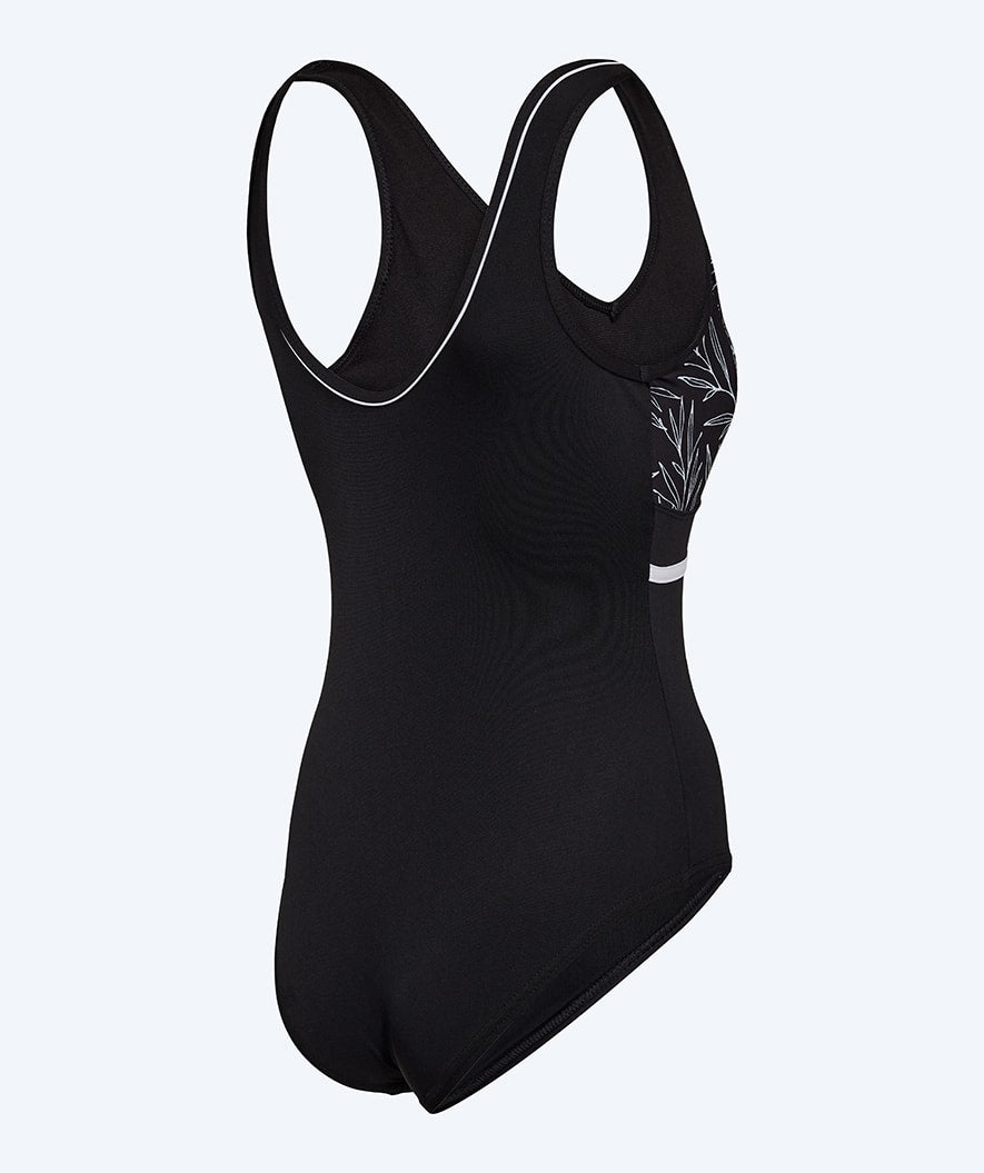 Watery swimsuit for women - Vivien - Black/white