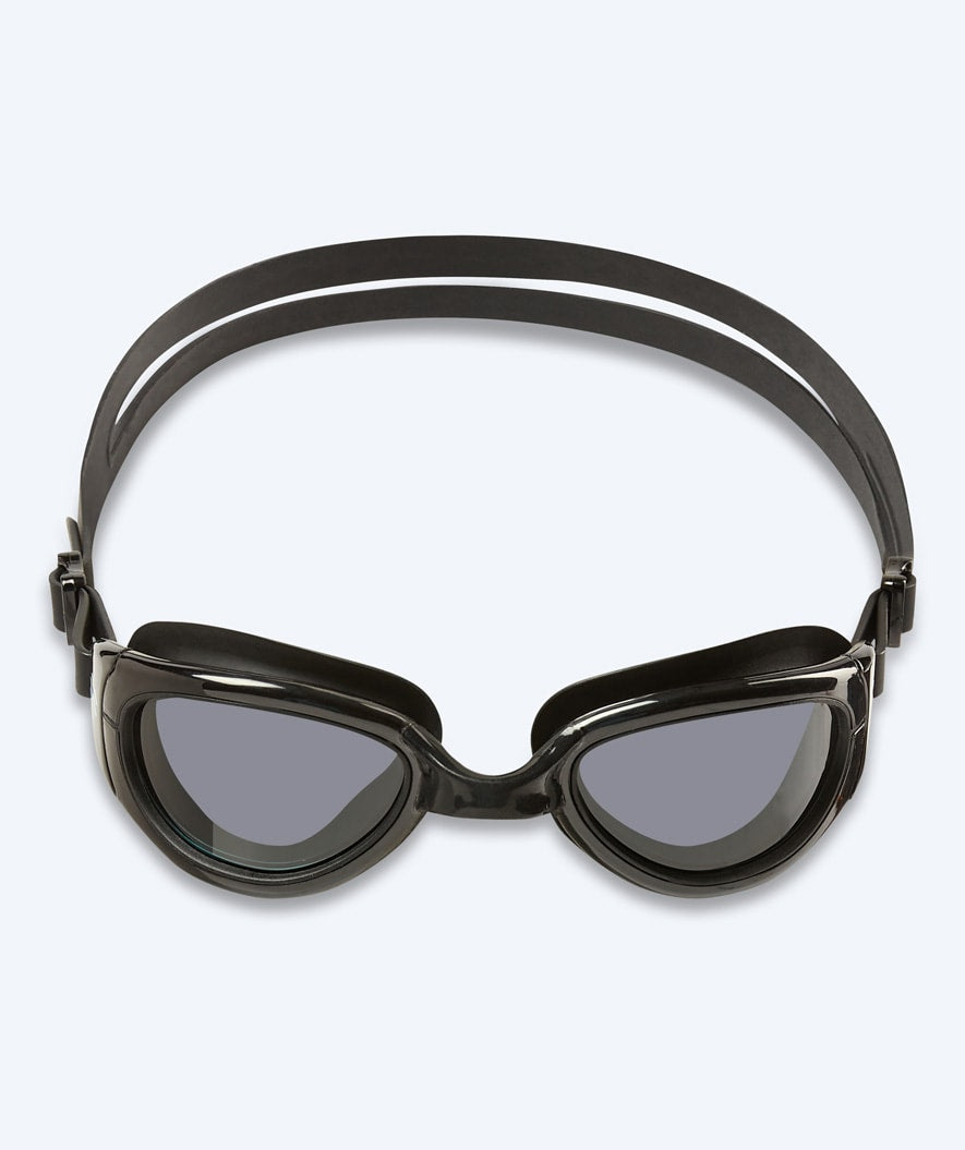 Watery training swimming goggles - Wade Active - Black (Smoke lens)