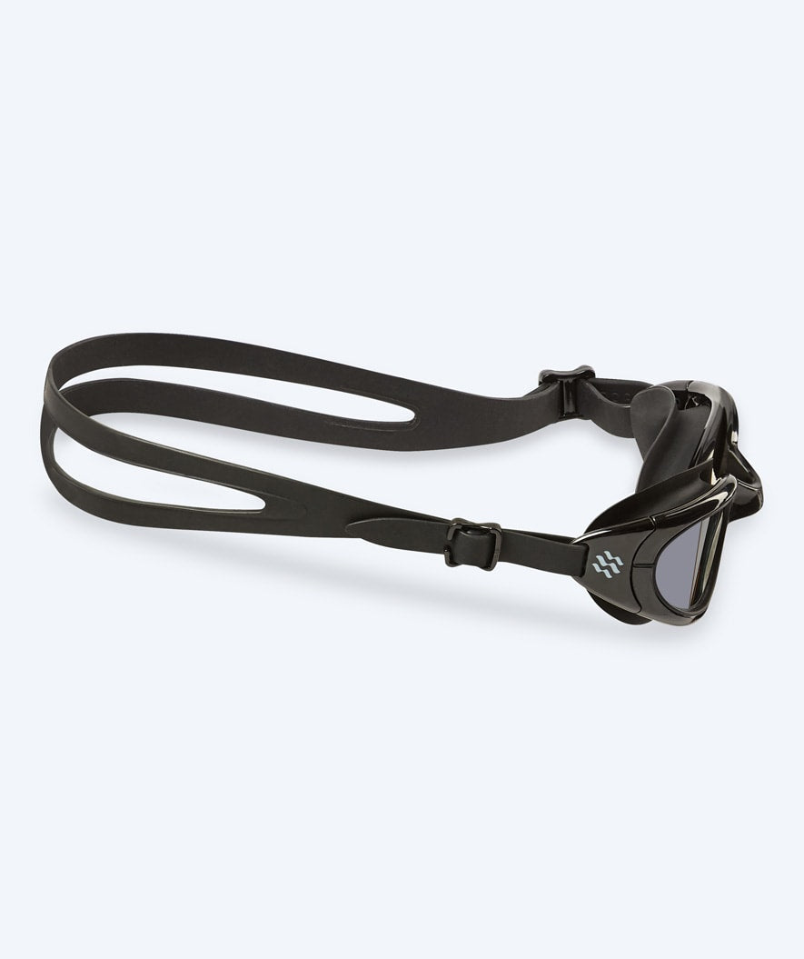 Watery training swimming goggles - Wade Active - Black (Smoke lens)