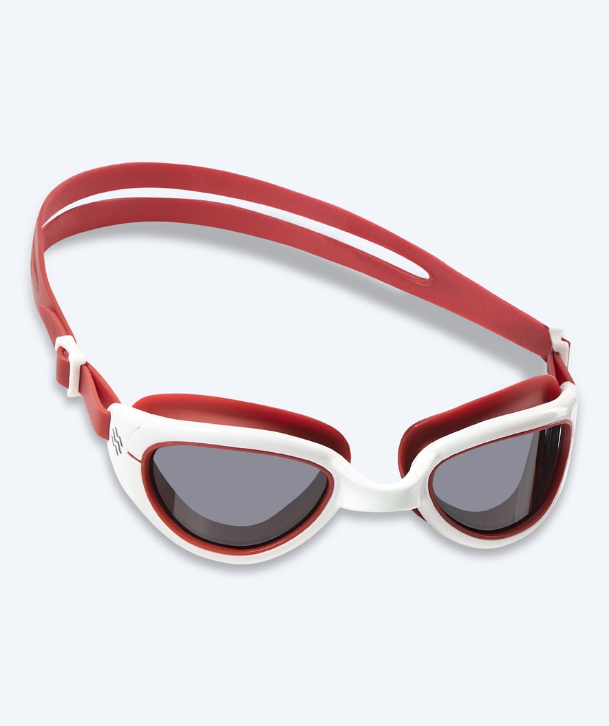 Watery training swimming goggles - Wade Active - Red (Smoke lens)