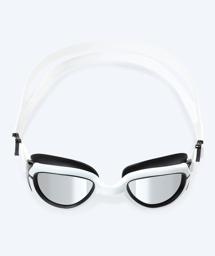 Watery swimming goggles for kids - Wade Mirror - White/silver