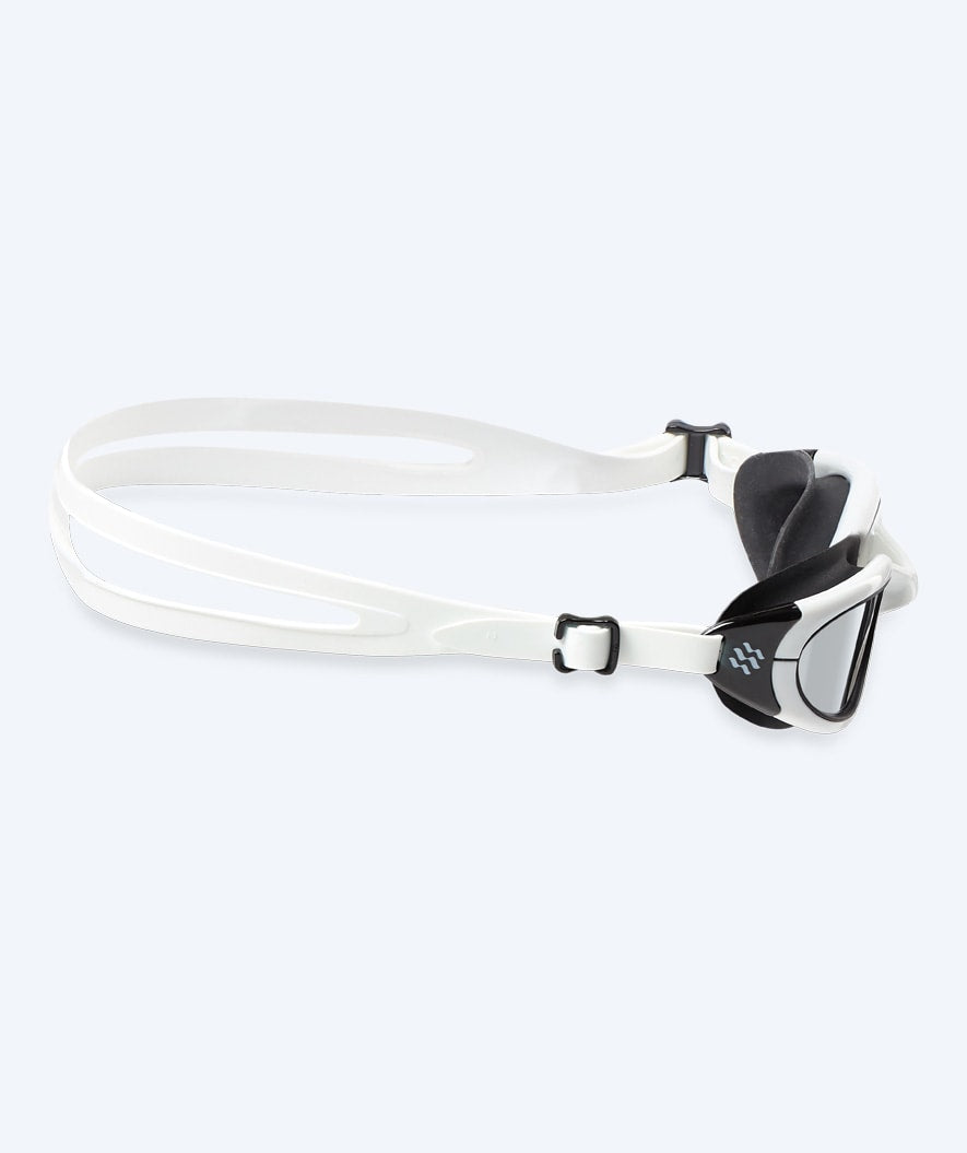 Watery swimming goggles for kids - Wade Mirror - White/silver