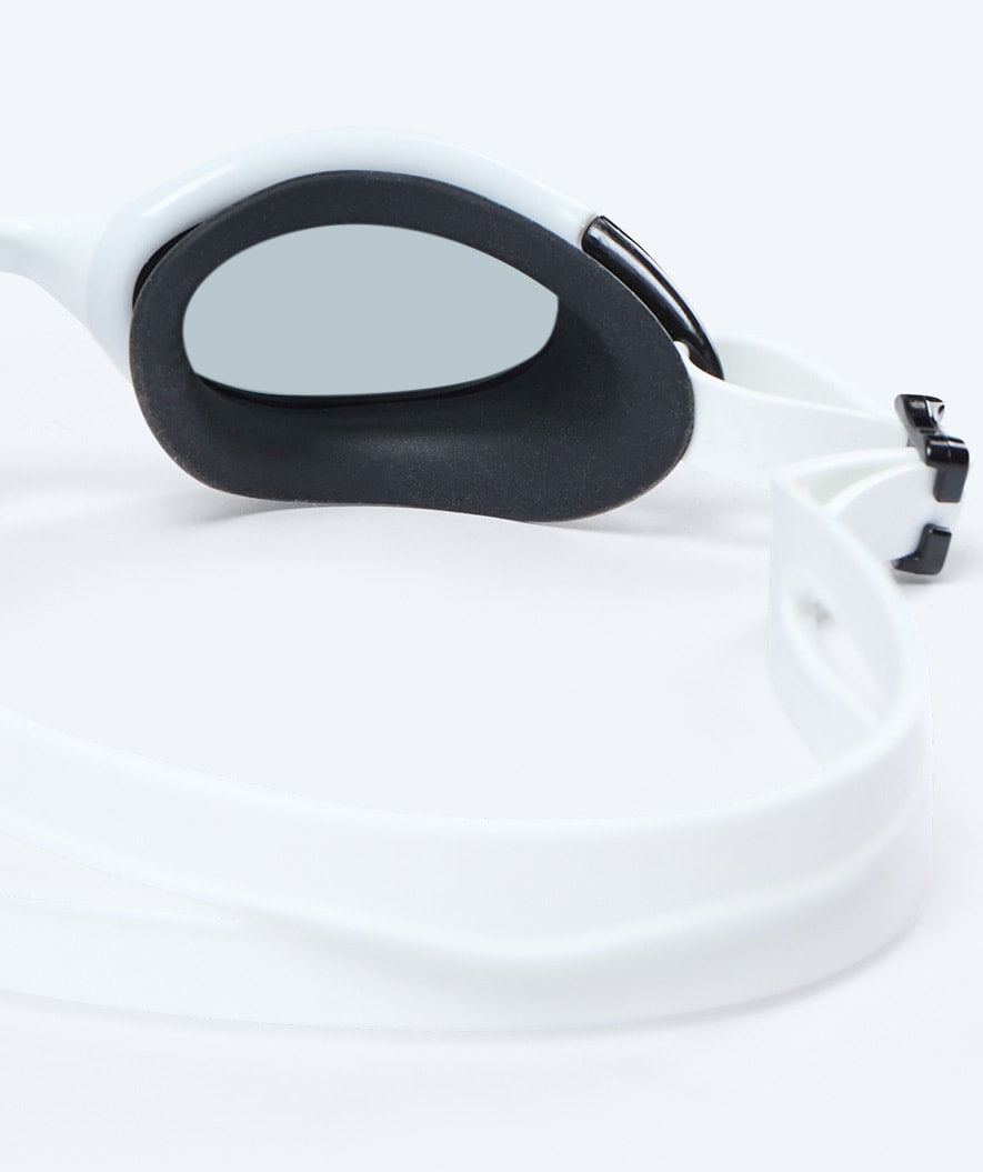 Watery swimming goggles for kids - Wade Mirror - White/silver