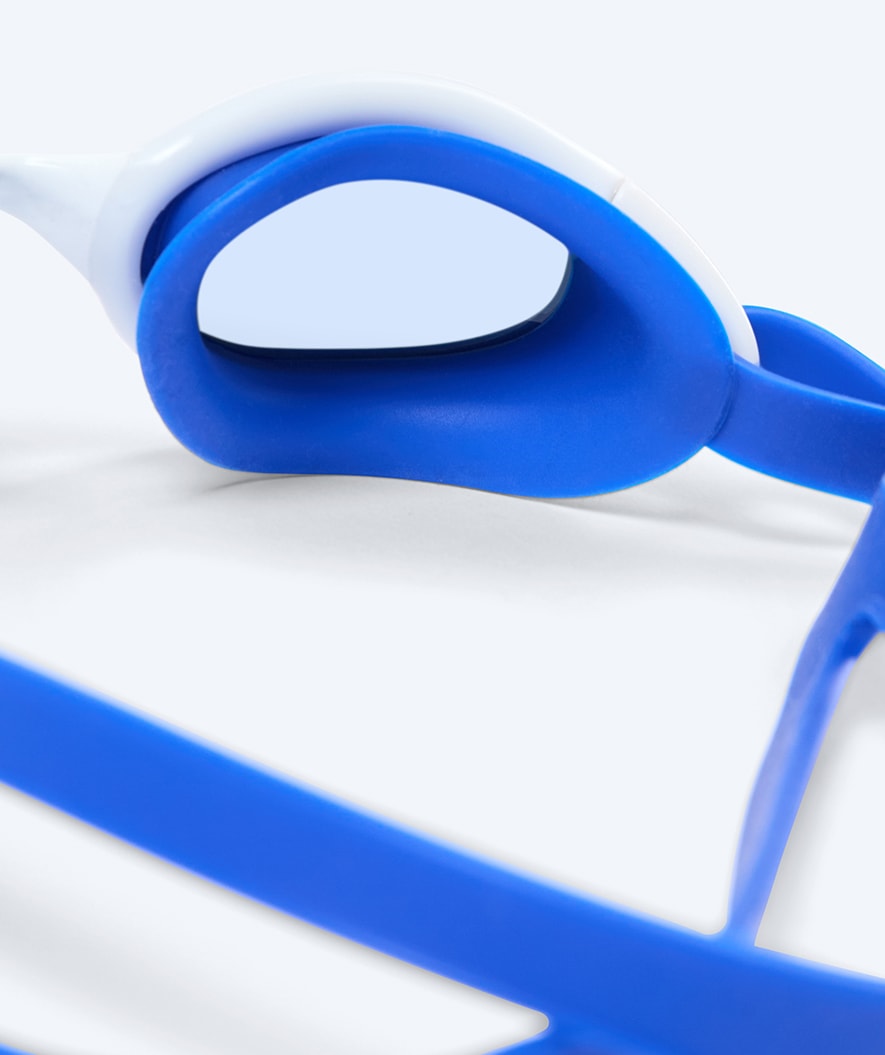 Watery swim goggles for kids - Wade Mirror - Blue/silver