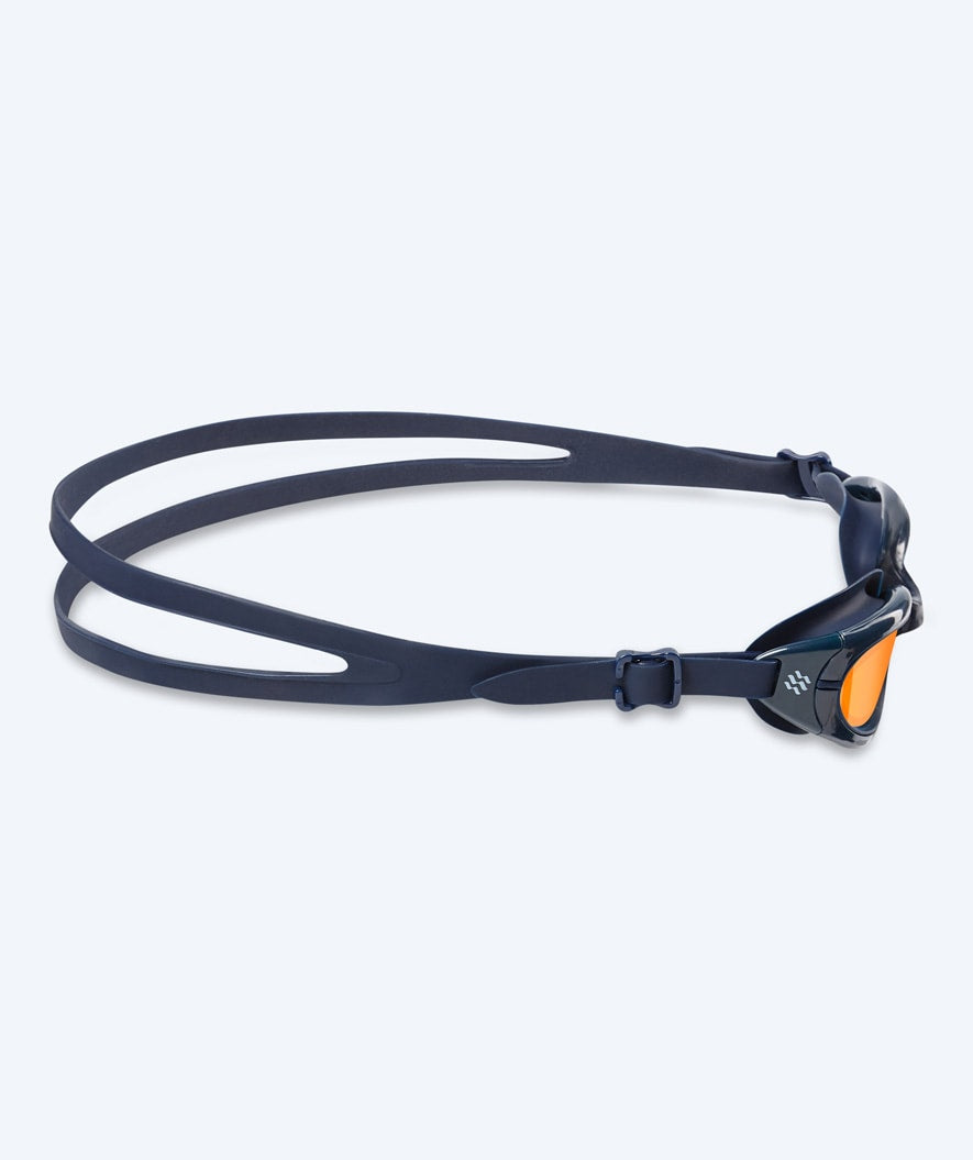 Watery swim goggles for kids - Wade Mirror - Dark Blue/gold