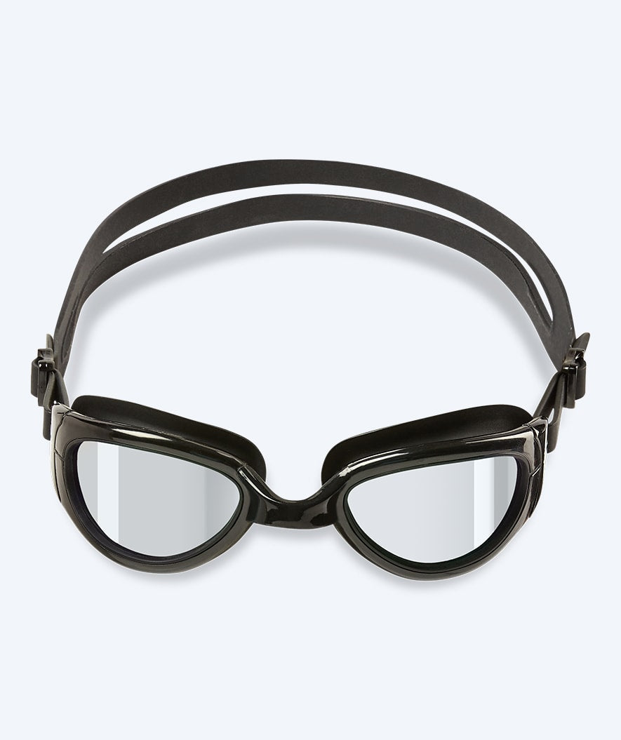 Watery swim goggles for kids - Wade Mirror - Black/silver
