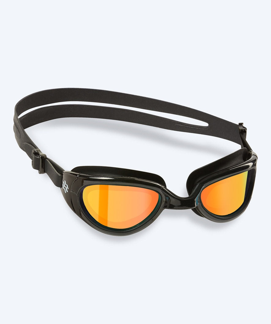 Watery training swimming goggles - Wade Mirror - Black/gold