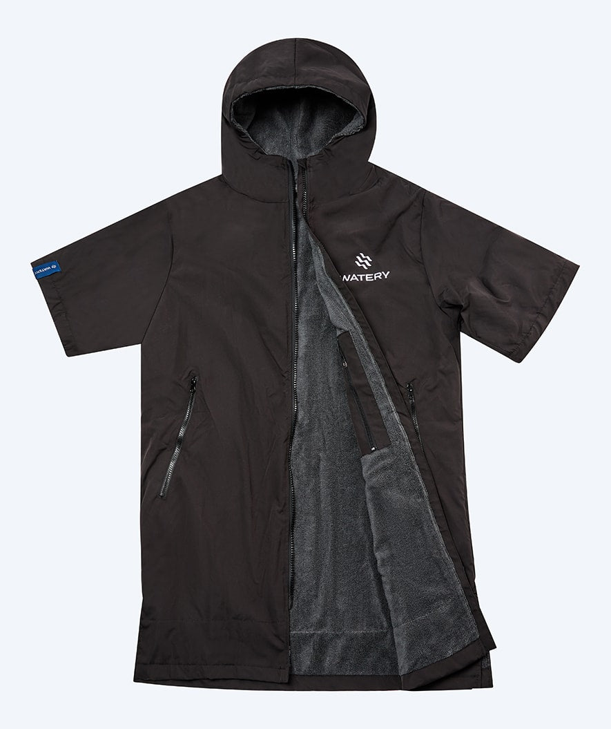 Watery surf poncho - Waterproof - Black