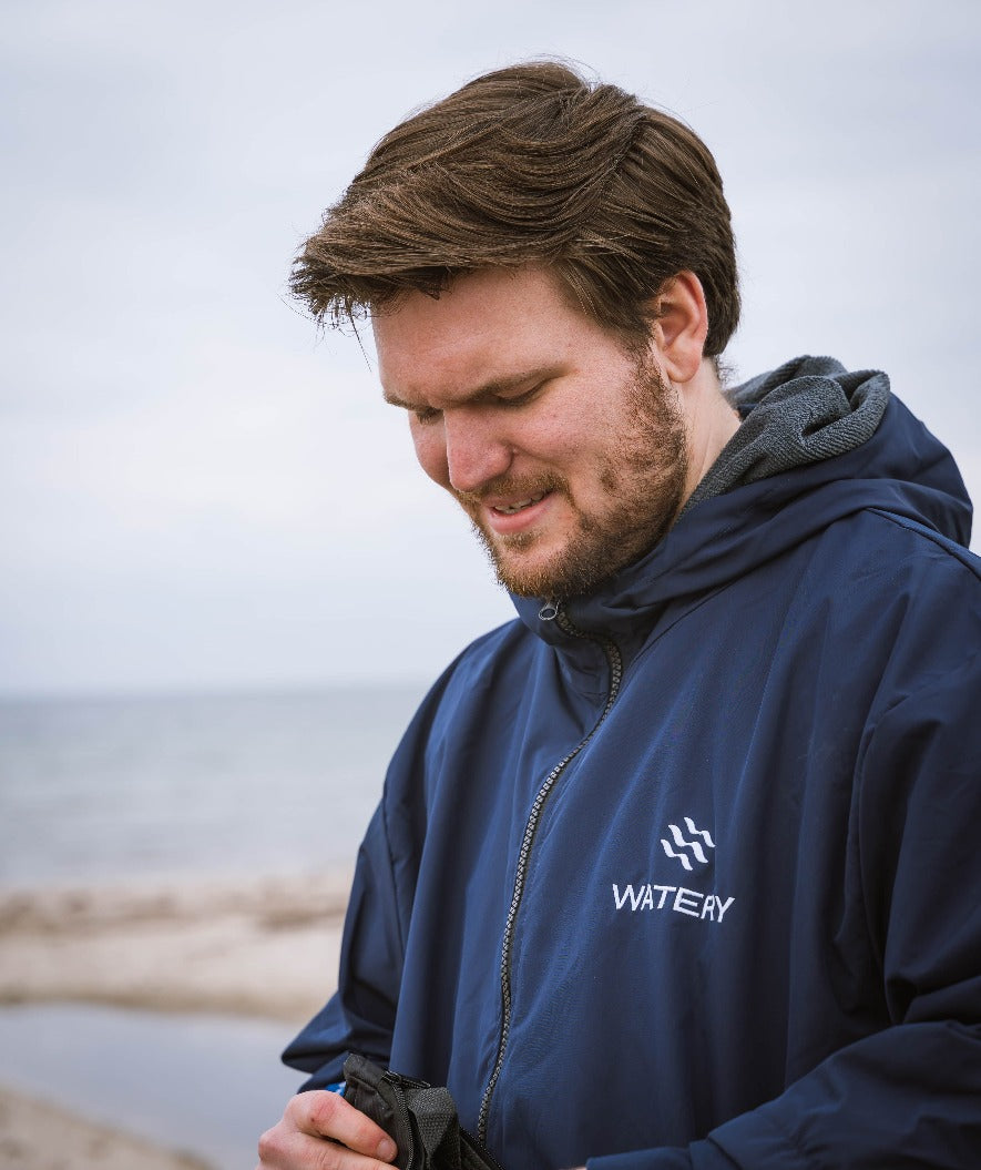 Watery Surf poncho - Waterproof - Dark blue