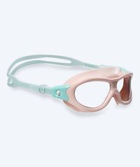 Watery swimming goggles for kids (2-8) - Wilton - Light pink/turquoise