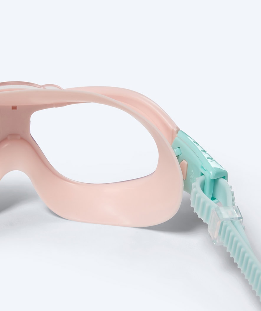 Watery swimming goggles for kids (2-8) - Wilton - Light pink/turquoise