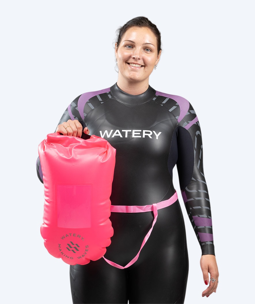 Watery swim buoy - Window PVC 28L - Pink
