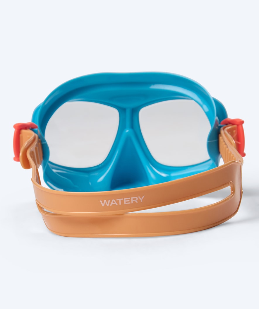 Watery snorkel set for junior (8-15) - Wyre/Masika - Orange/blue