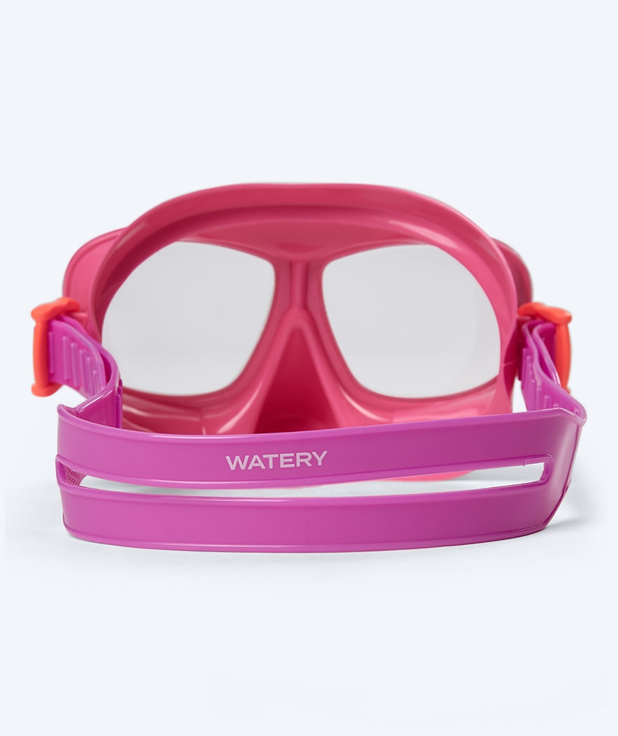 Watery diving mask for kids (4-10) - Wyre - Light pink/purple