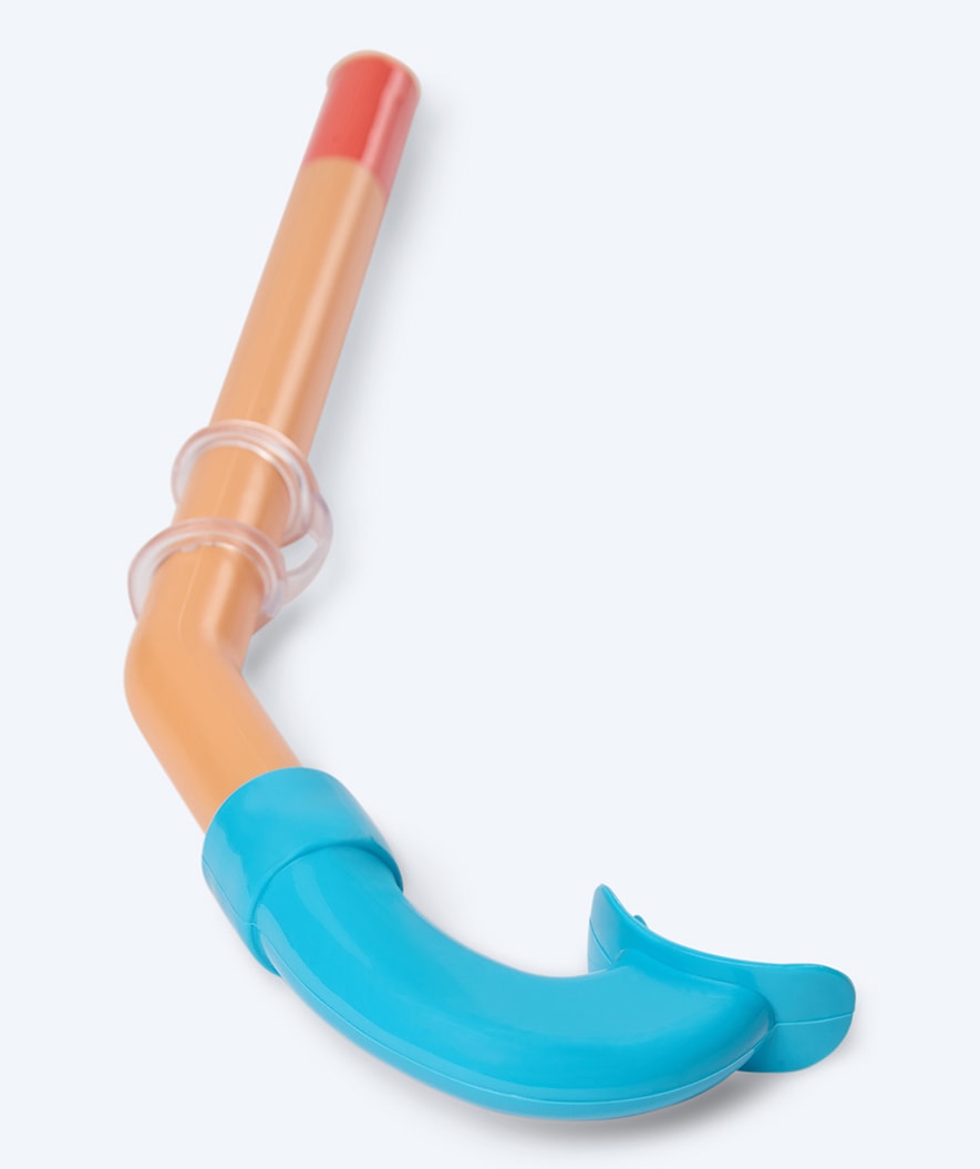 Watery snorkel for kids (4-10) - Wyre - Orange/blue