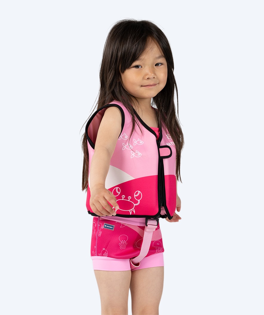 Watery swim vest for kids (1-6) - Active - Atlantic Pink