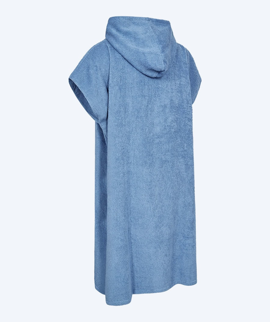 Watery bathing poncho for adults - Cotton - Atlantic Blue