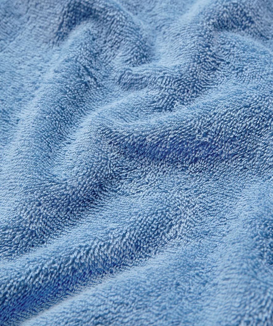 Watery bathing poncho for adults - Cotton - Atlantic Blue