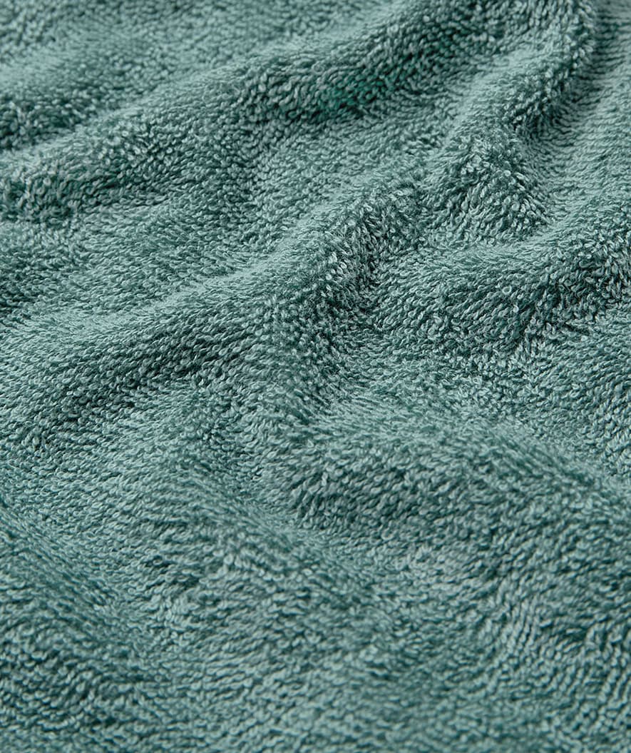 Watery bathing poncho for adults - Cotton - Forest Green
