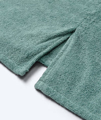 Watery bathing poncho for adults - Cotton - Forest Green