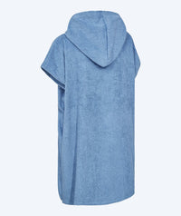 Watery bathing poncho for junior (6-15) - Cotton - Atlantic Blue