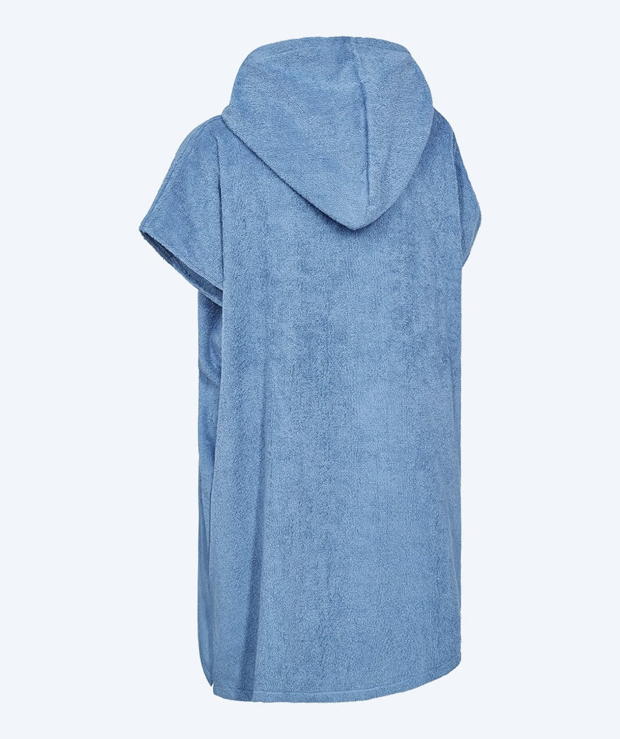 Watery bathing poncho for junior (6-15) - Cotton - Atlantic Blue