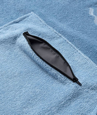 Watery bathing poncho for junior (6-15) - Cotton - Atlantic Blue