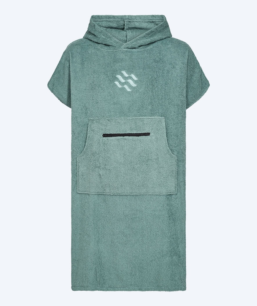 Watery bathing poncho for junior (6-15) - Cotton - Forest Green