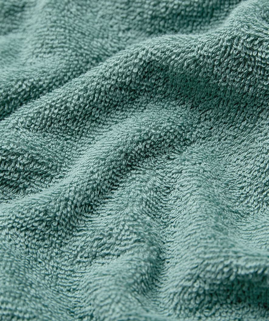 Watery bathing poncho for junior (6-15) - Cotton - Forrest Green