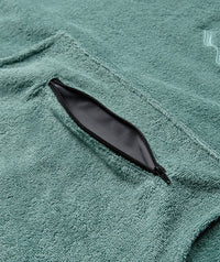 Watery bathing poncho for junior (6-15) - Cotton - Forest Green