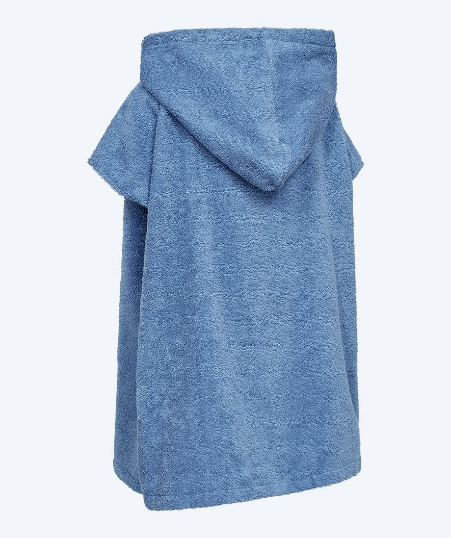 Watery bathing poncho for kids (1-6) - Cotton - Atlantic Blue