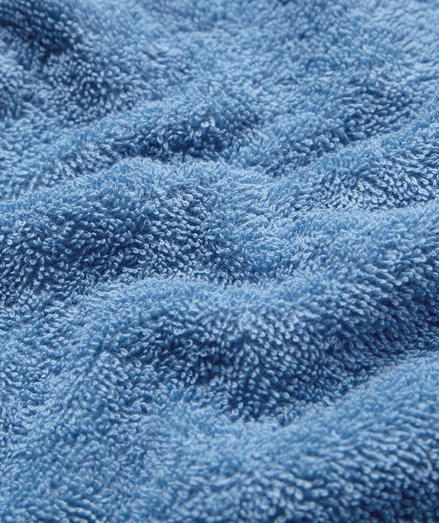 Watery bathing poncho for kids (1-6) - Cotton - Atlantic Blue