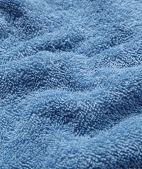 Watery bathing poncho for kids (1-6) - Cotton - Atlantic Blue