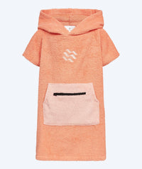 Watery bathing poncho for kids (1-6) - Cotton - Atlantic Pink