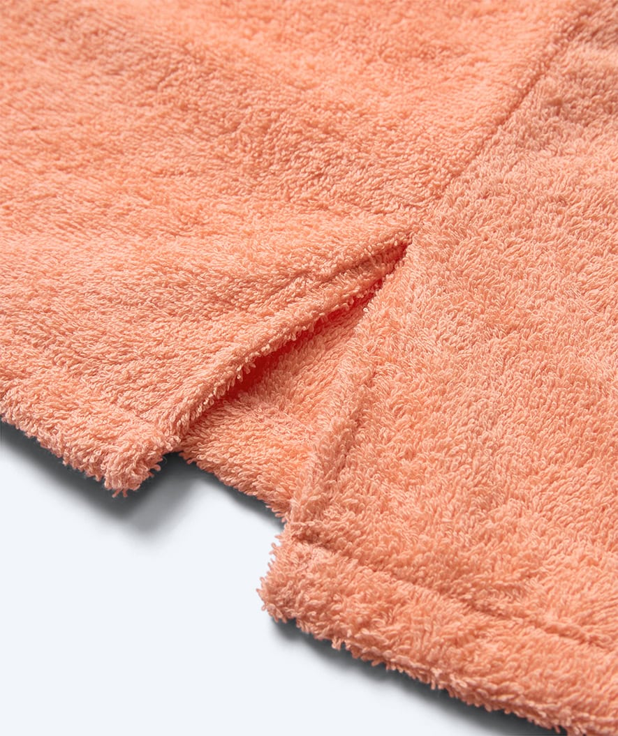Watery bathing poncho for kids (1-6) - Cotton - Atlantic Pink