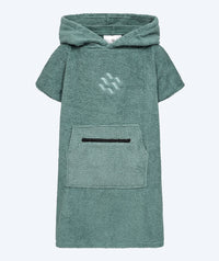 Watery bathing poncho for kids (1-6) - Cotton - Forest Green