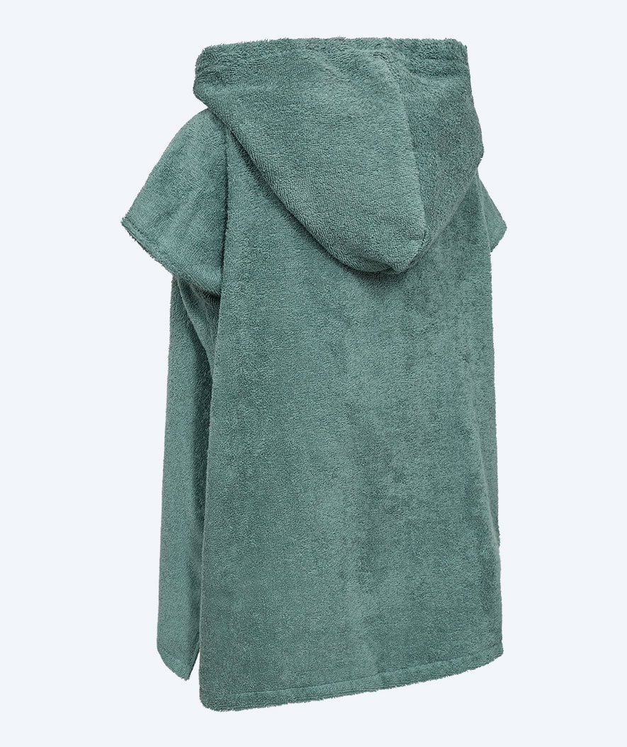 Watery bathing poncho for kids (1-6) - Cotton - Forest Green