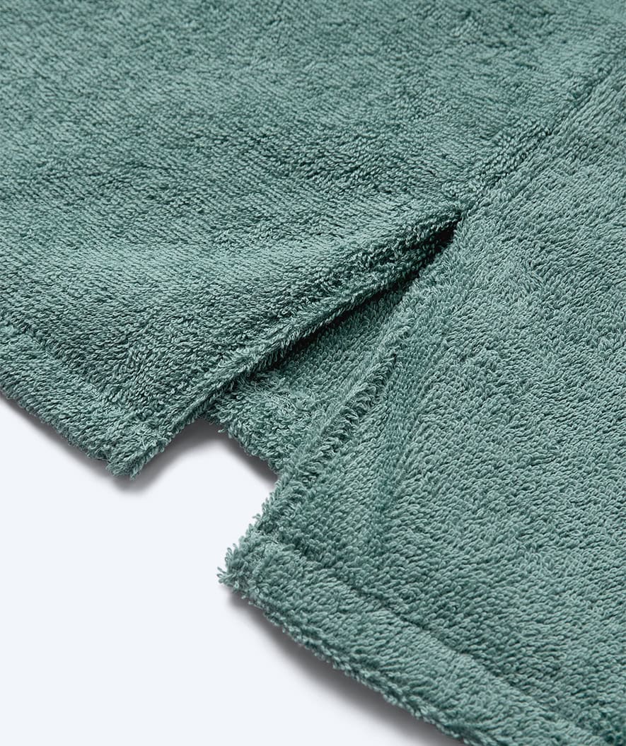 Watery bathing poncho for kids (1-6) - Cotton - Forest Green
